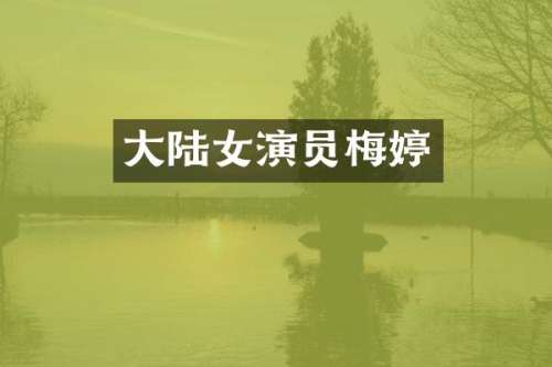 大陆女演员梅婷