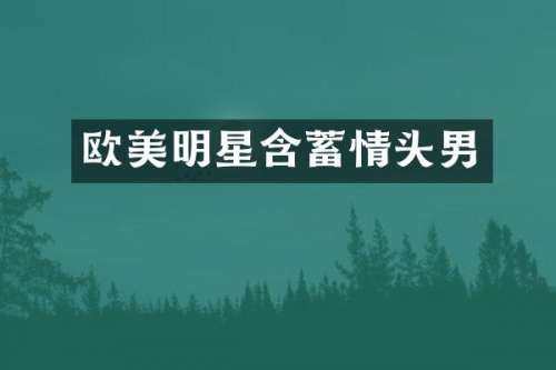 欧美明星含蓄情头男