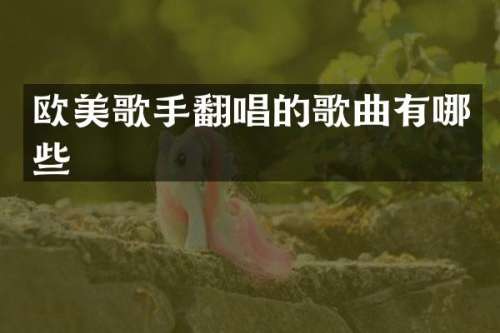 欧美歌手翻唱的歌曲有哪些