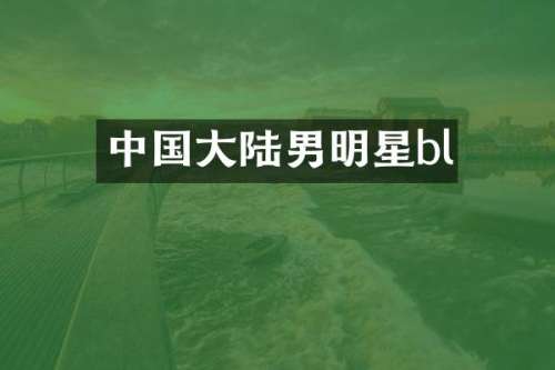 中国大陆男明星bl