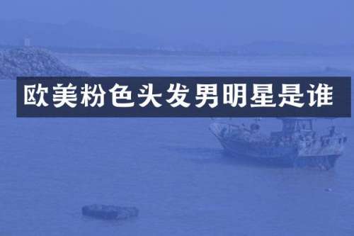 欧美粉色头发男明星是谁