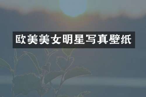 欧美明星写真壁纸