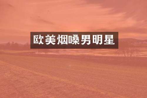 欧美烟嗓男明星