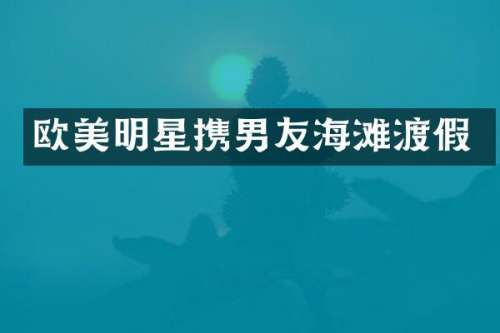 欧美明星携男友海滩渡假