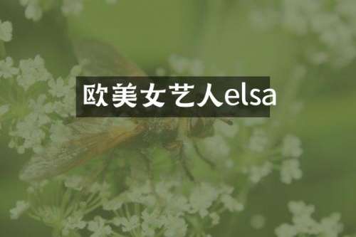 欧艺人elsa