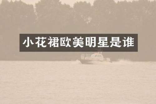 小花裙欧美明星是谁