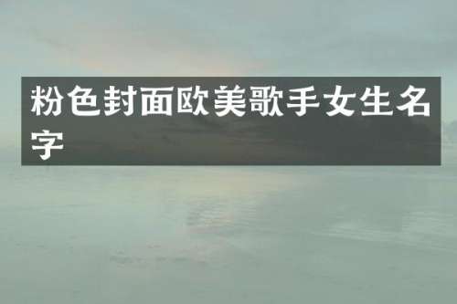 粉色封面欧美歌手女生名字