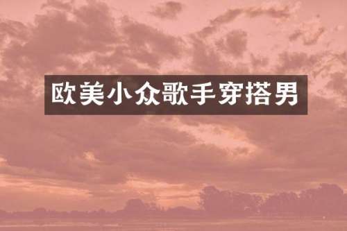 欧美小众歌手穿搭男