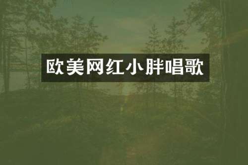 欧美网红小胖唱歌