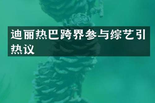 迪丽热巴跨界参与综艺引热议