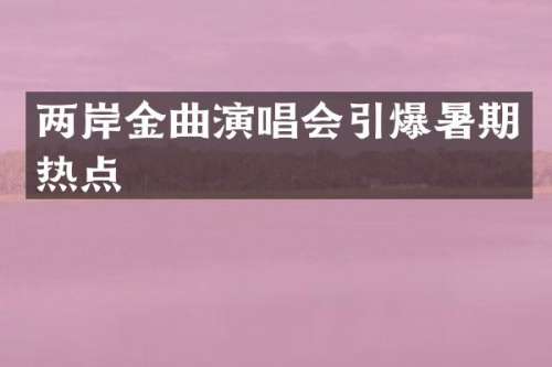 两岸金曲演唱会暑期热点