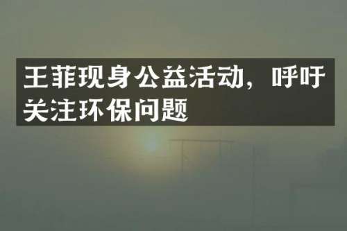 王菲现身公益活动，呼吁关注环保问题