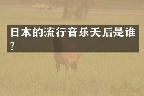 日本的流行音乐天后是谁？