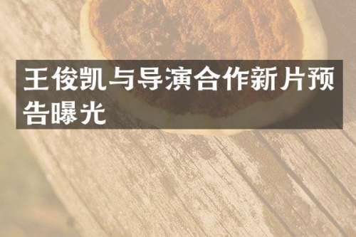 王俊凯与导演合作新片预告曝光