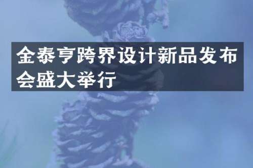 金泰亨跨界设计新品发布会盛大举行