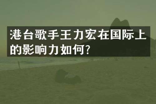 港台歌手王力宏在国际上的影响力如何？