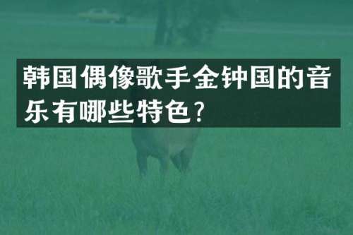 韩国偶像歌手金钟国的音乐有哪些特色？