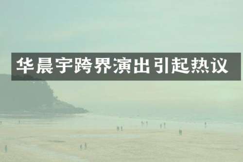 华晨宇跨界演出引起热议