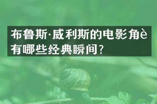 布鲁斯·威利斯的电影角色有哪些经典瞬间？