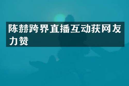 陈赫跨界直播互动获网友力赞