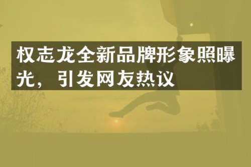 全新品牌形象照曝光，引发网友热议