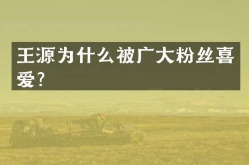 王源为什么被广大粉丝喜爱？