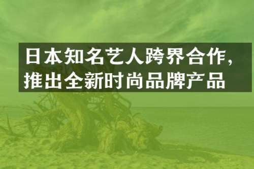 日本知名艺人跨界合作，推出全新时尚品牌产品