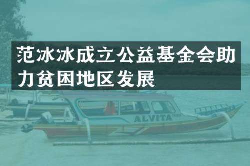 成立公益基金会助力贫困地区发展