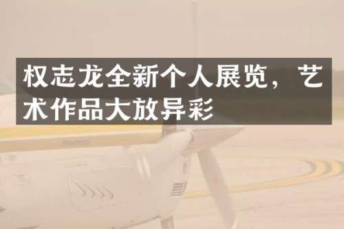 全新个人展览，艺术作品大放异彩