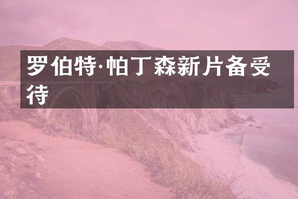罗伯特·帕丁森新片备受期待