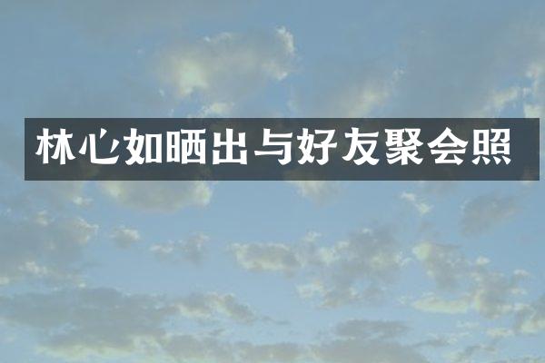 林心如晒出与好友聚会照