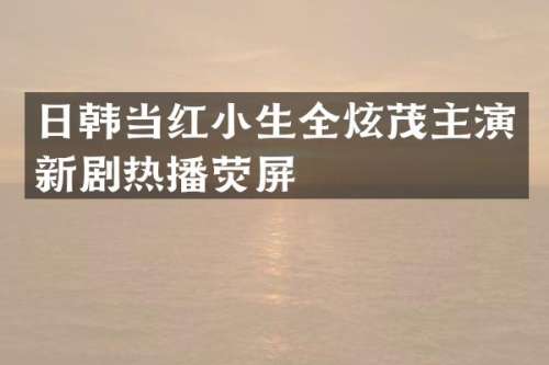 日韩当红小生全炫茂主演新剧热播荧屏