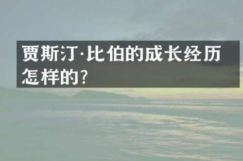贾斯汀·比伯的成长经历是怎样的？