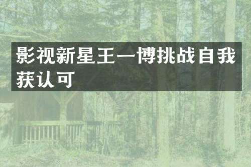 影视新星王一博挑战自我获认可