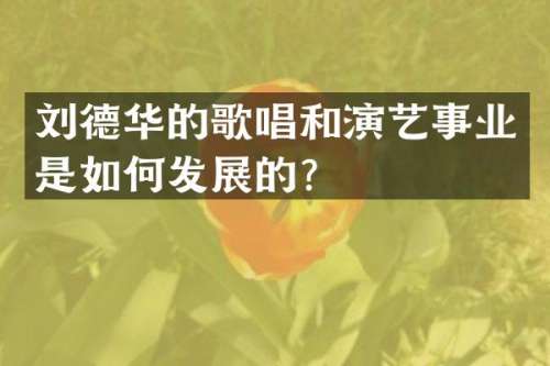 刘德华的歌唱和演艺事业是如何发展的？
