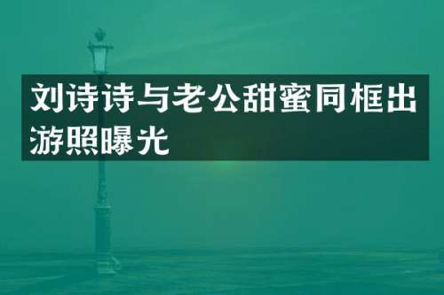 刘诗诗与老公甜蜜同框出游照曝光