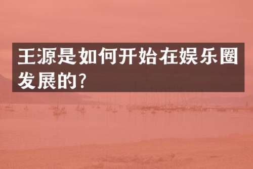 王源是如何开始在娱乐圈发展的？