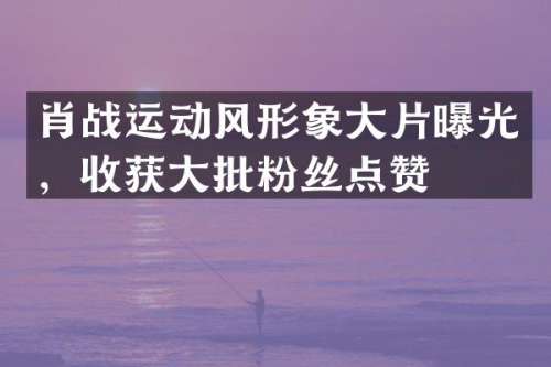 肖战运动风形象大片曝光，收获大批粉丝点赞