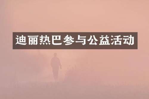 迪丽热巴参与公益活动