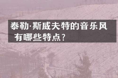 泰勒·斯威夫特的音乐风格有哪些特点？
