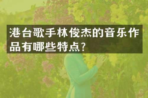 港台歌手林俊杰的音乐作品有哪些特点？