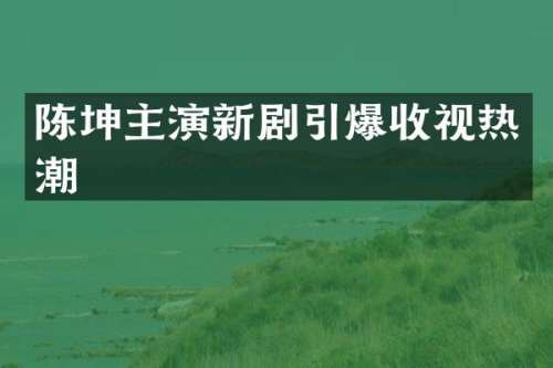 陈坤主演新剧收视热潮