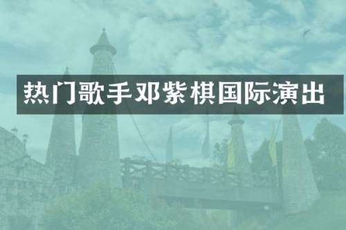 热门歌手邓紫棋国际演出