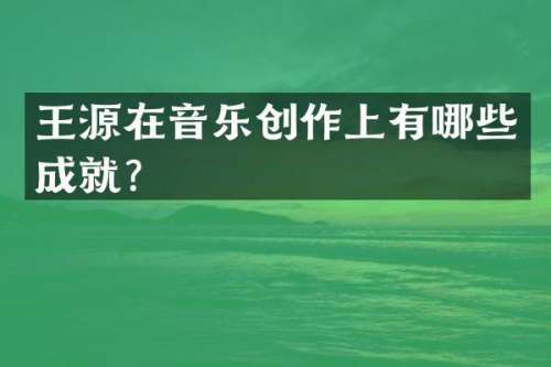 王源在音乐创作上有哪些成就？