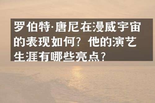 罗伯特·唐尼在漫威宇宙中的表现如何？他的演艺生涯有哪些亮点？