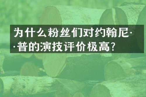 为什么粉丝们对约翰尼·德普的演技评价极高？