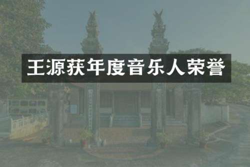 王源获年度音乐人荣誉