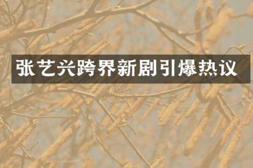 张艺兴跨界新剧热议
