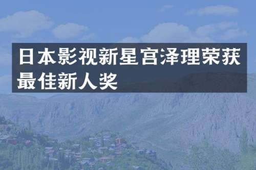 日本影视新星宫泽理荣获最佳新人奖