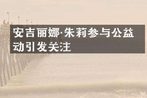 安吉丽娜·朱莉参与公益活动引发关注
